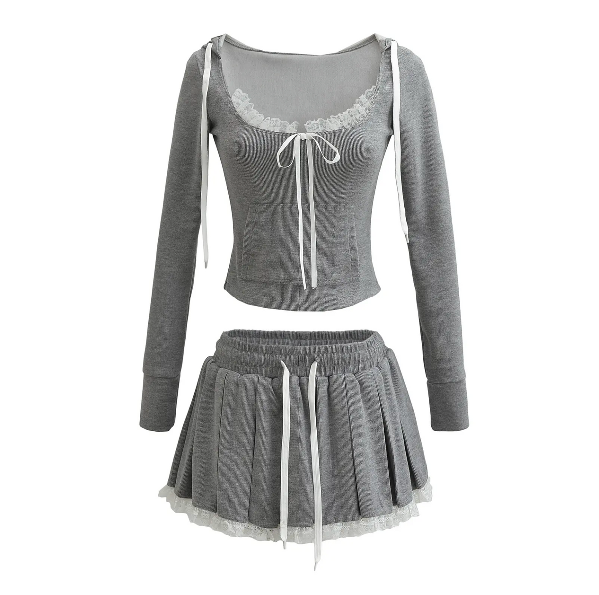 COHE⭐︎2冊 Heather Grey” Co-ord Set | J'adore Boutique